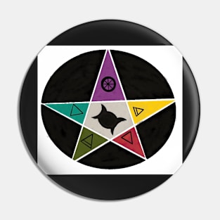 Element pentagram Pin