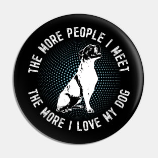 American Bulldog funny gift Shirt Pin