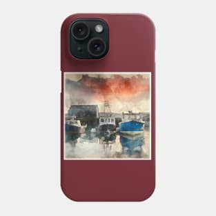 Lobster Boats at Dusk Phone Case