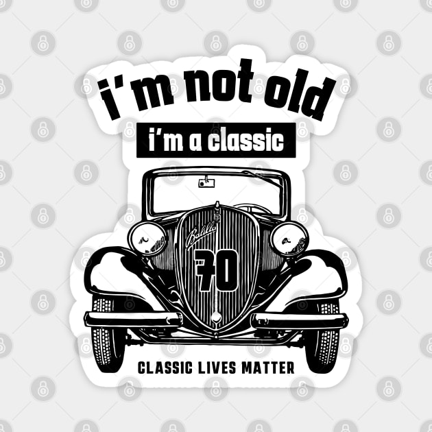 70th birthday Magnet by Circle Project