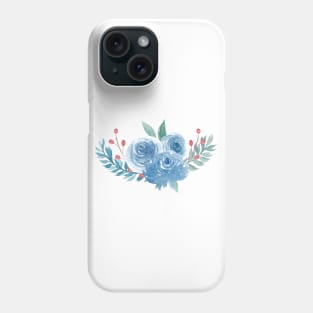 Blue bouquet flowers decoration Phone Case