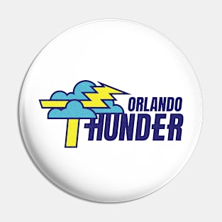 Retro Orlando Thunder WLAF Football 1991 Pin