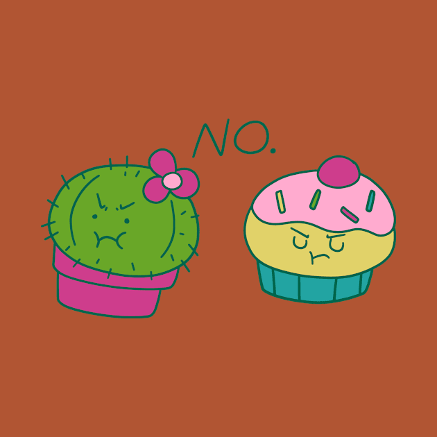 Cactus and Cupcake No by saradaboru