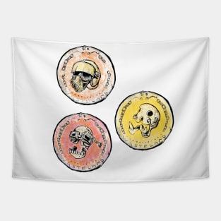 Post-nuclear era coins version 2 Tapestry