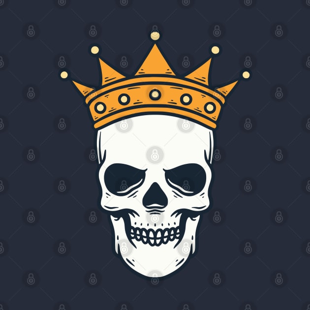 King Skull with Crown by Pongatworks Store