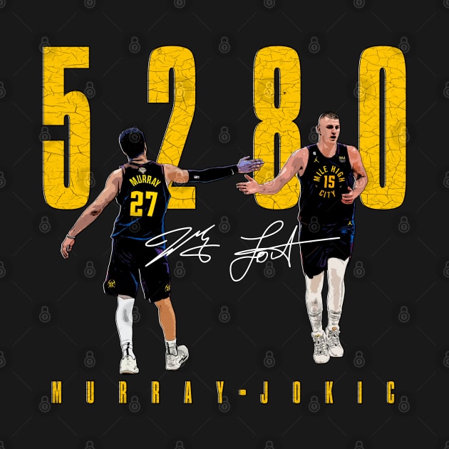 Jokic and Murray by Buff Geeks Art