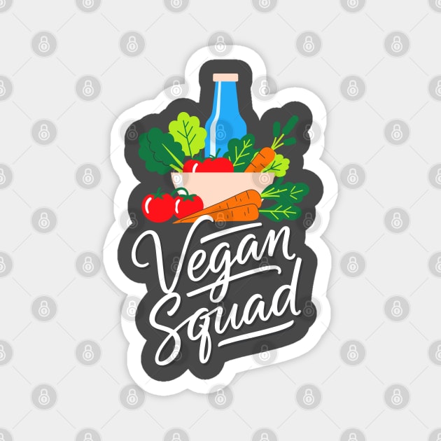 Vegan Squad Magnet by enrynz