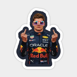 Memem Max Verstappen Middle finger Magnet