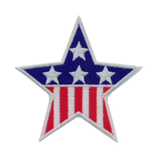 Embroidery American Star Stickers by anacarminda