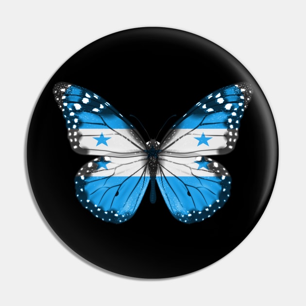 Honduran Flag  Butterfly - Gift for Honduran From Honduras Pin by Country Flags