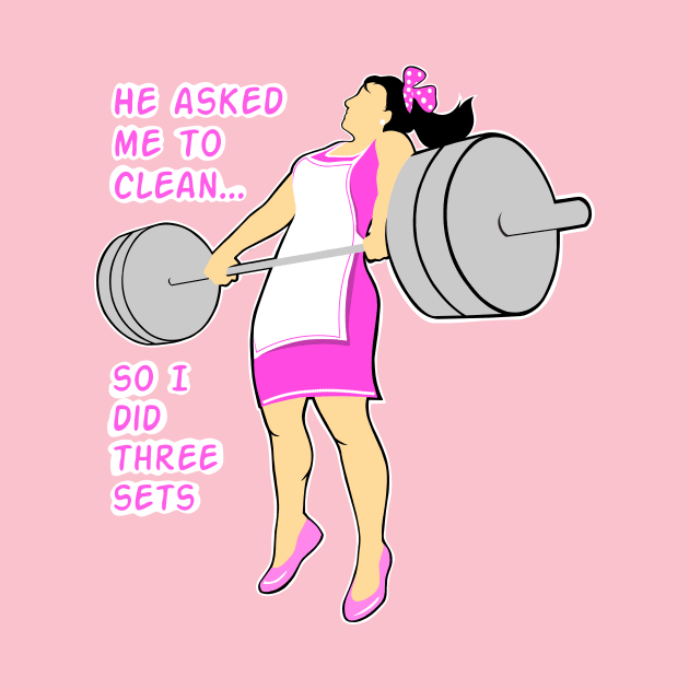 barbell girl, girls who lift weights, strong girls, gym girl by TimAddisonArt