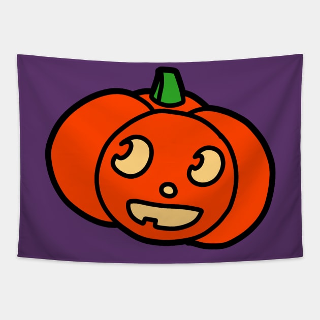 Cute Halloween Pumpkin Tapestry by saradaboru