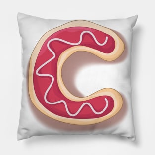 c alphabet design Pillow