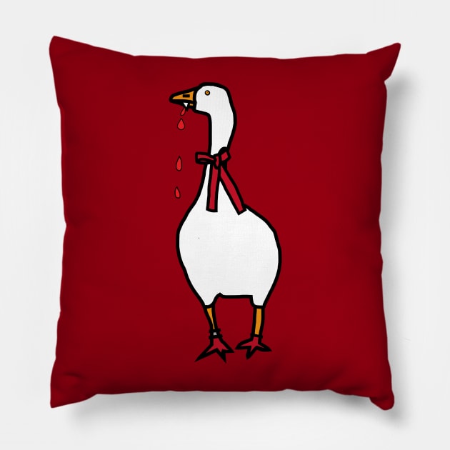 Animals with Sharp Teeth Gaming Goose Pillow by ellenhenryart