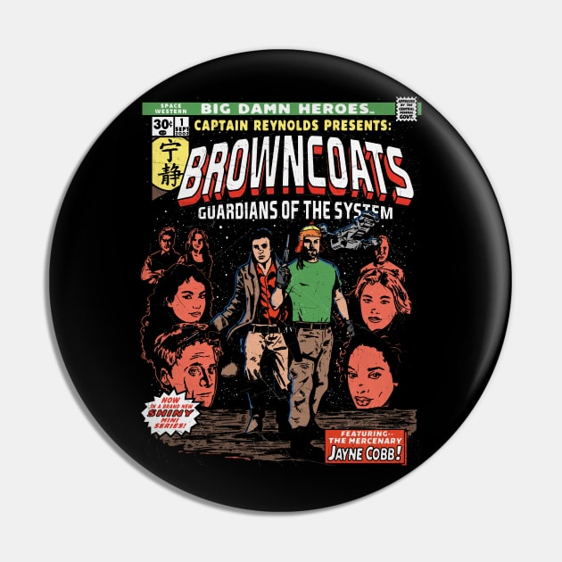 Browncoats Comic Cover Pin by APSketches