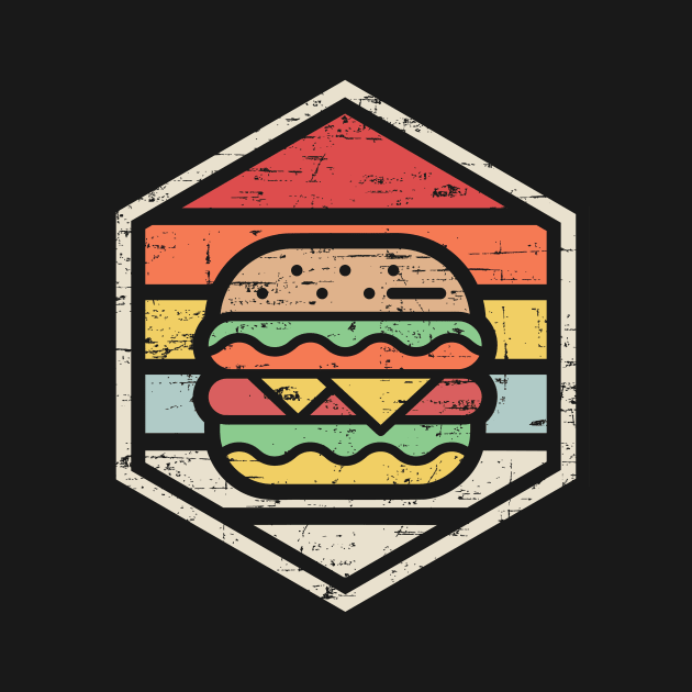Retro Badge Burger by rojakdesigns