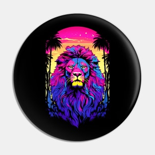 Colorful Lion Pin