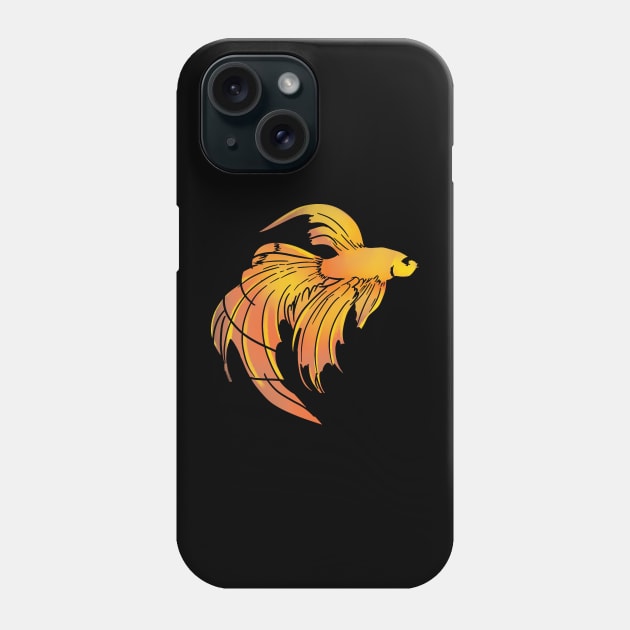 Gold Fish Phone Case by Hail Sky