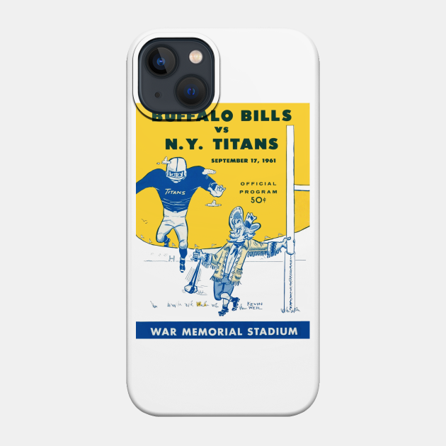 Vintage Buffalo Bills Game Program - Buffalo Bills - Phone Case