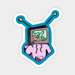 TV Head retro vaporware Magnet