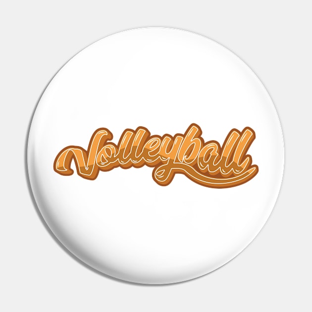 Volleyball Pin by kindacoolbutnotreally