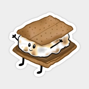 Smores Cartoon Character Magnet