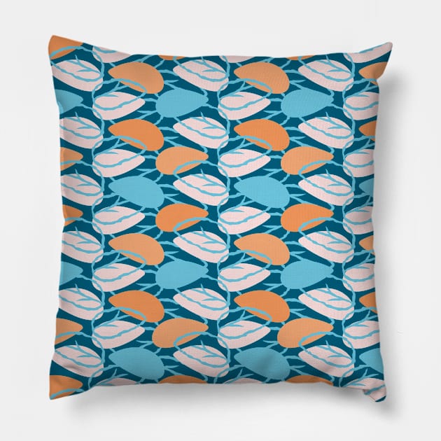 Leaves Pattern Pillow by lents