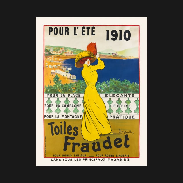 Pour l'ete. Toiles Fraudet Vintage Poster 1910 by vintagetreasure