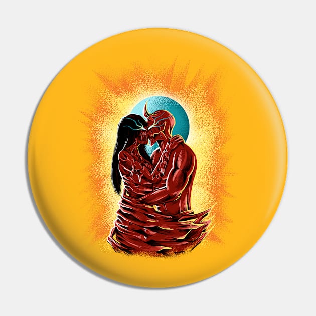 KISSING ZOMBIE Pin by Candy Store