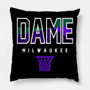 Dame Milwaukee Basketball Retro Pillow