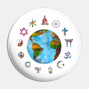 World religions Pin