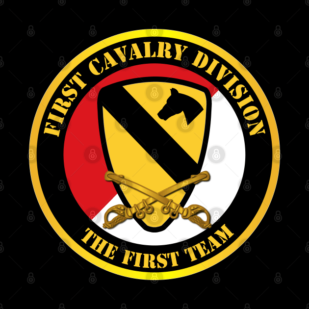 1st Cavalry Div -Red White - The First Team by twix123844