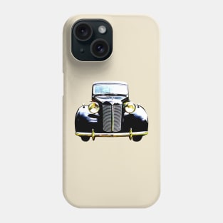 Austin Ten 1940s British classic car high contrast Phone Case