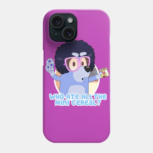 Bluey 80s Mini Cereal Phone Case by Classic_ATL