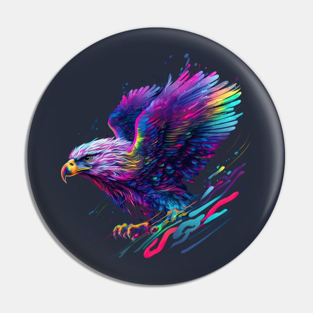 Bald Eagle - Splosion Series Pin by wumples