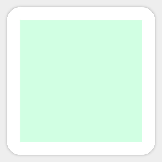 Pale Green Summermint Pastel Green Mint Mint Green Sticker