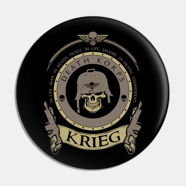 KRIEG - LIMITED EDITION Pin by Absoluttees