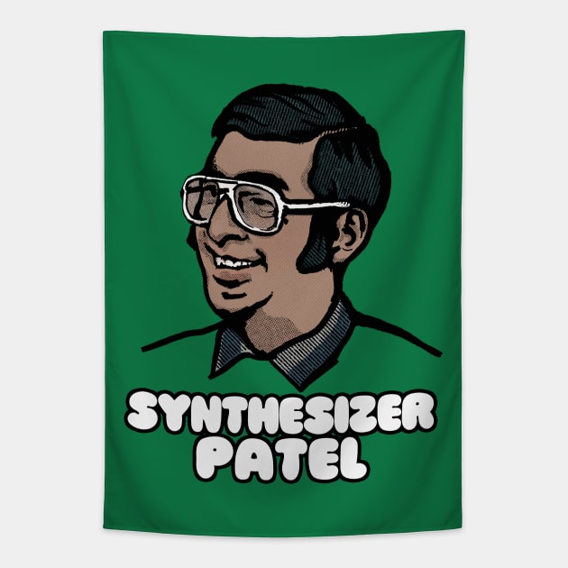 Synthesizer Patel / Retro Synth Geek Design Tapestry by DankFutura