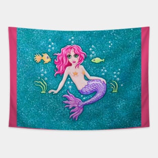 Magical Mermaid Princess Tapestry