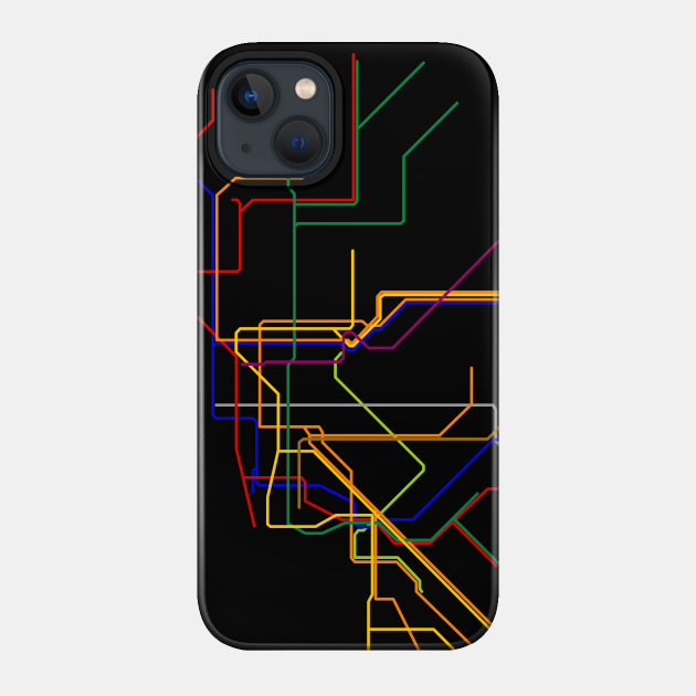New York Subway Lines - New York - Phone Case