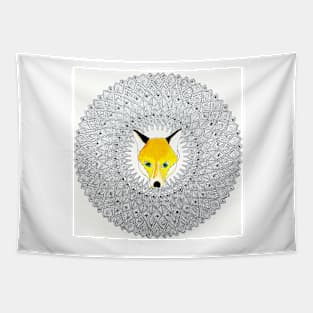 Fox Mandala Tapestry