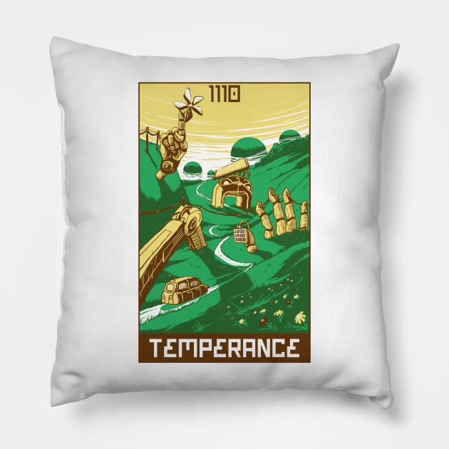 Robo Tarot: Temperance Pillow by PeterTheHague