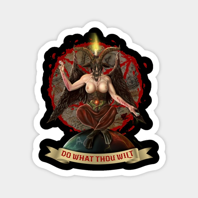 baphomet Magnet by sevencrow