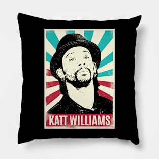 Vintage Retro Katt Williams Pillow