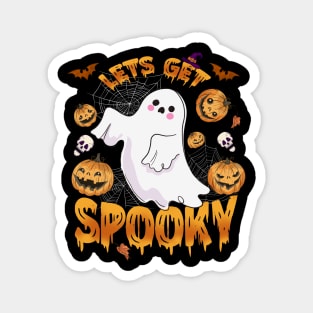 Lets Get Spooky Boo Halloween Magnet