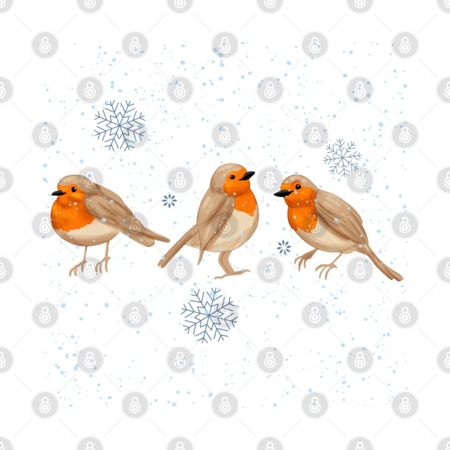 Winter Robins by claudiecb