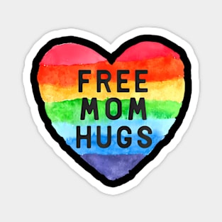 Free Mom Hugs LGBT Flag Gay Lesbian Pride Parades Magnet