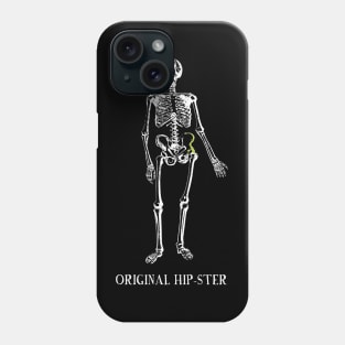 Original Hipster Funny Halloween Skeleton Phone Case