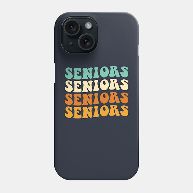 Funny Senior High School Gift Graduation Gift Groovy Senior High School Phone Case by kmcollectible