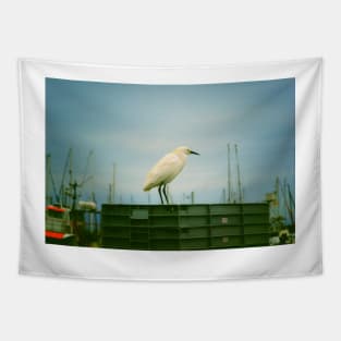 Snowy Egret Tapestry